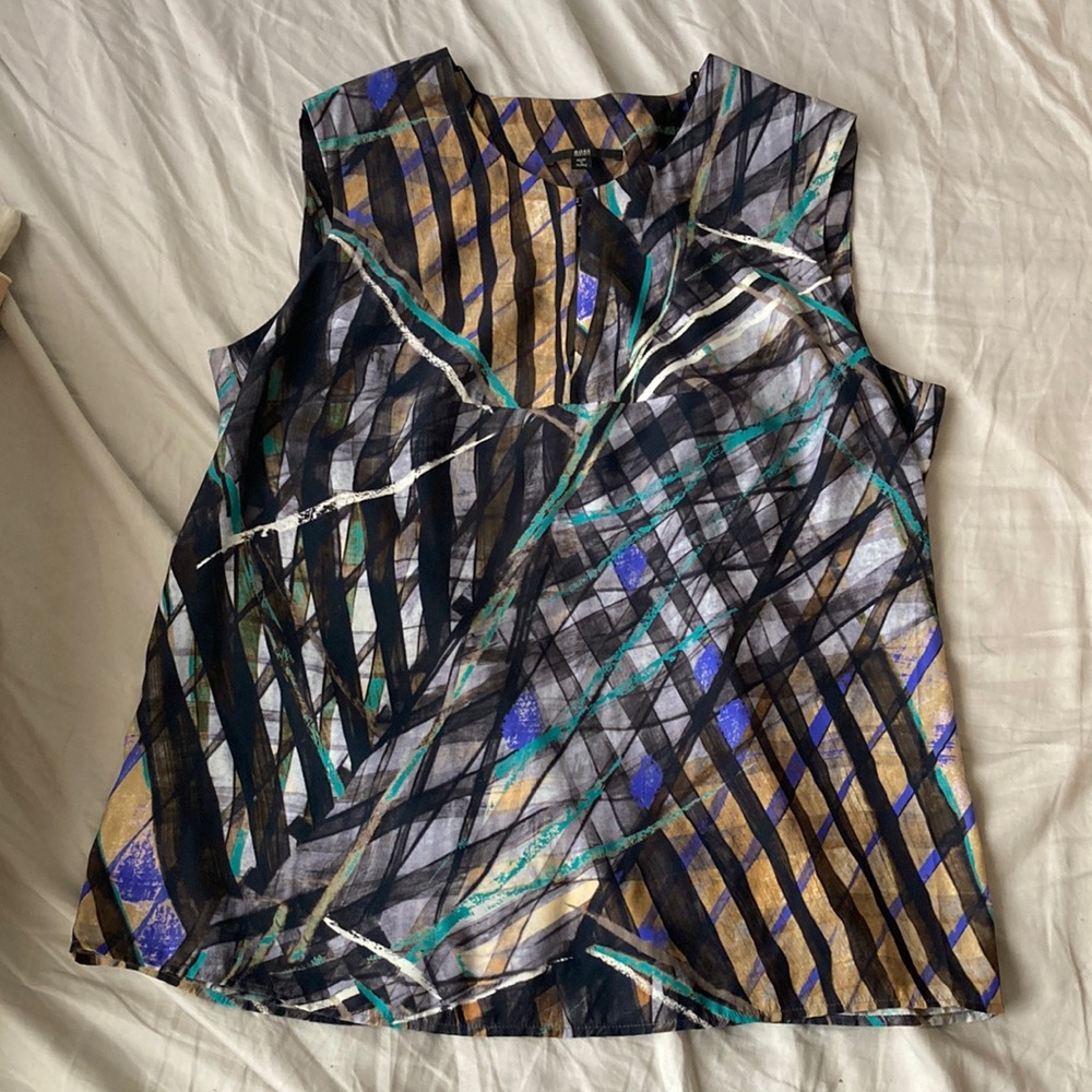 HUGO BOSS silk top sz10